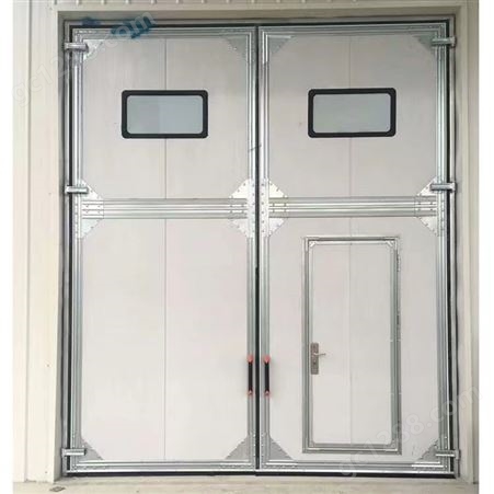 荣天 工业保温门 钢架构厂房用彩钢板保温平开门 可装小门