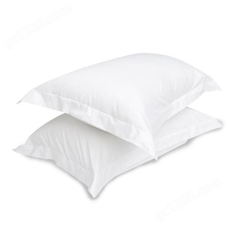 酒店枕套 纯棉白色宾馆耐洗枕头 喷气贡缎床上用品