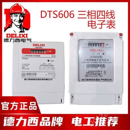 DDSY606德力西单项电子表 三项插卡表 dds606100a 广州代理插卡表 预付费
